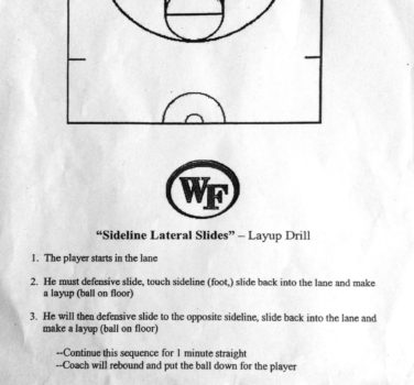 Lateral Slide Basketball Layup Drill