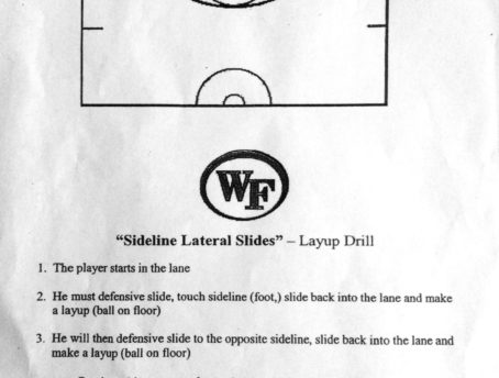 Lateral Slide Basketball Layup Drill