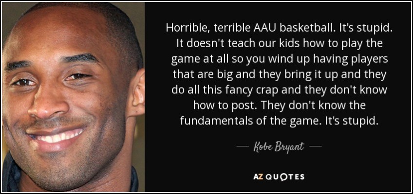 kobe bryant aau comments